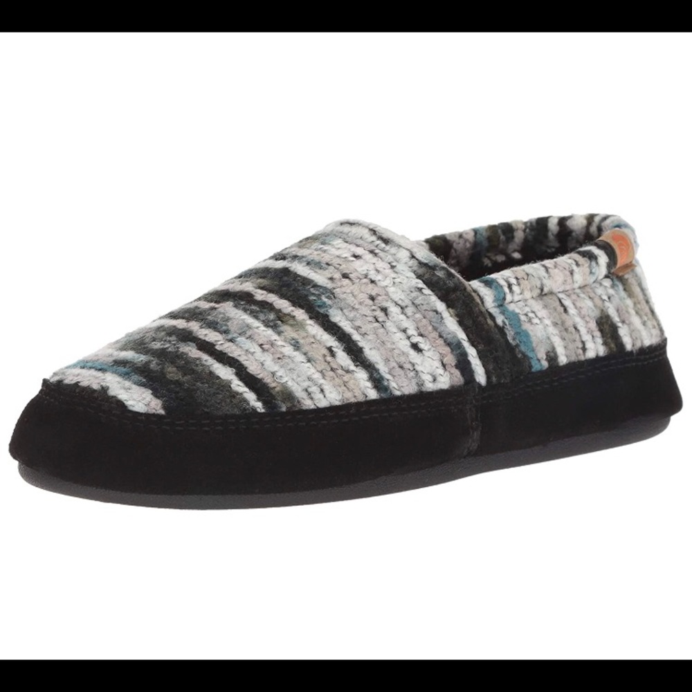 ACORN WOMENS MOCS in “Wooly Stripes”